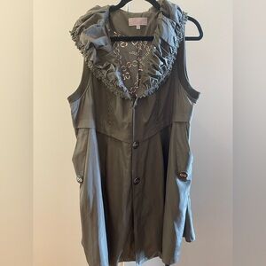 Pretty Angel olive green sleeveless tunic XL